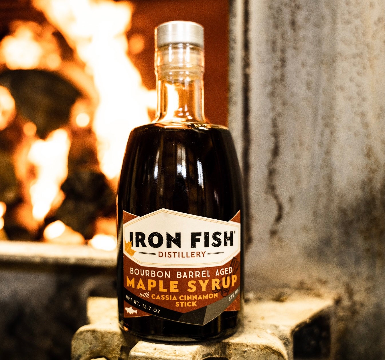 Iron Fish Maple Syrup Original and Cinnamon Iron Fish Distillery
