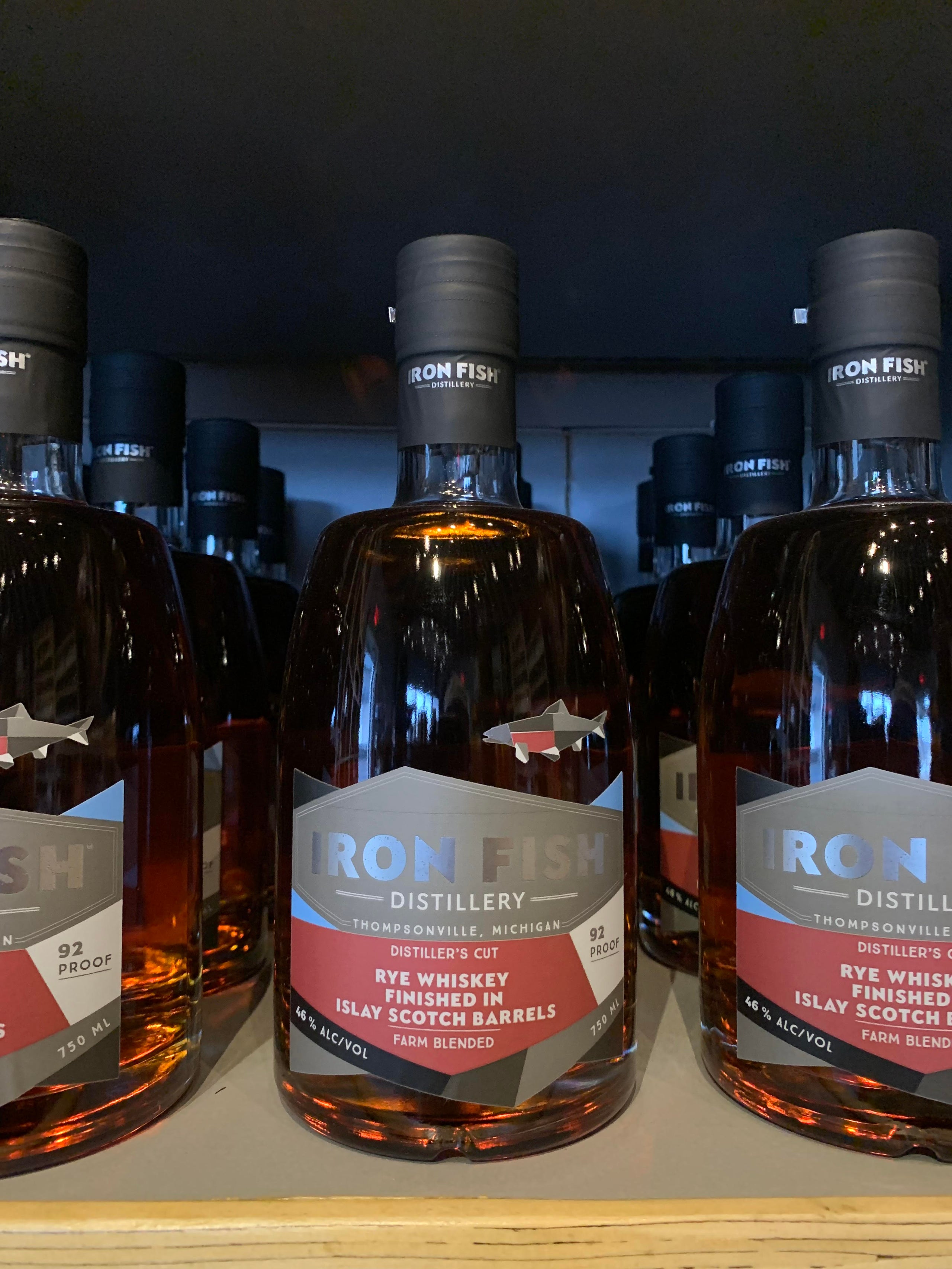 Rye Whiskey finished in Islay Scotch Barrels (28123) Iron Fish Distillery