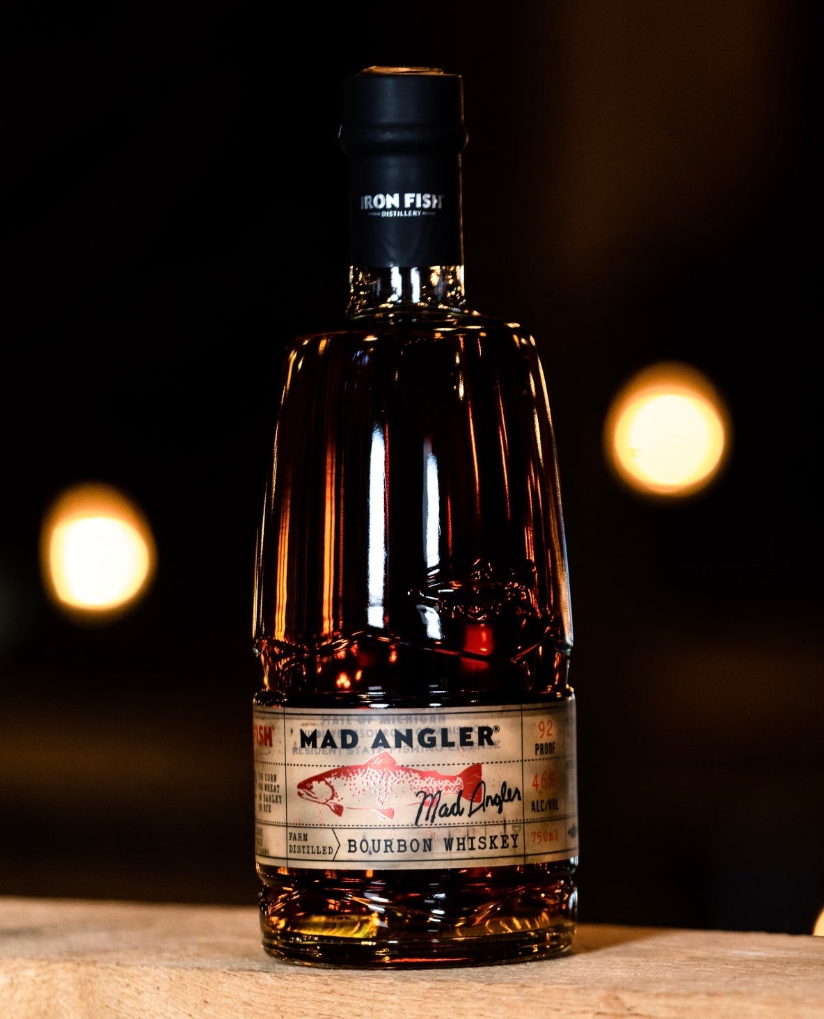 Mad Angler Bourbon 750ml / 94 Proof / Batch 4 (26332) Iron Fish