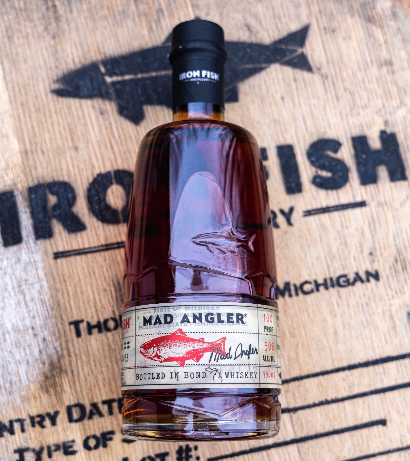 Mad Angler BottledInBond 100 Proof Iron Fish Distillery