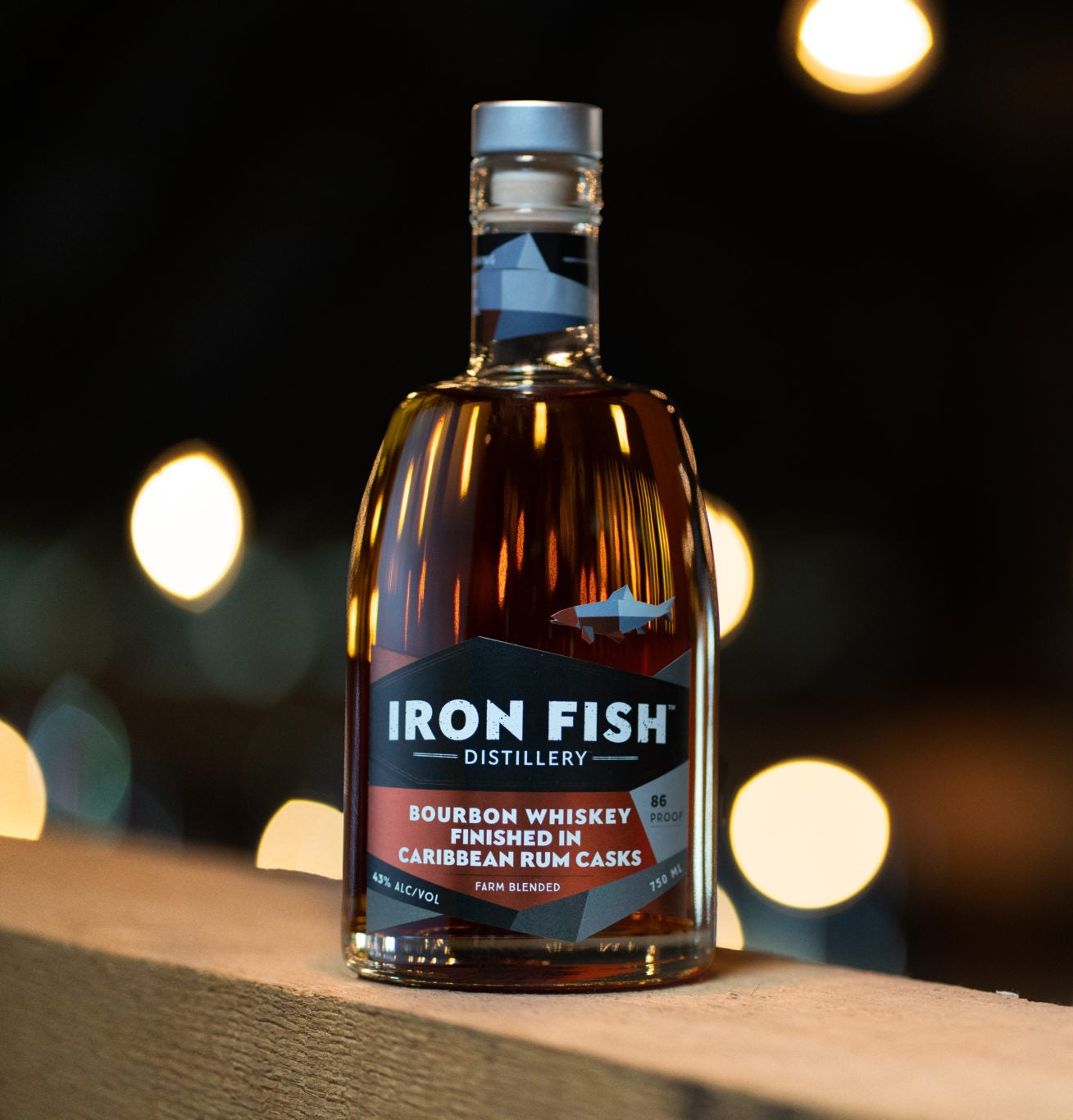 Rum Cask Bourbon (750ml) Iron Fish Distillery